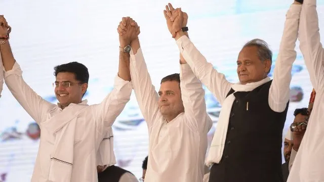 rahul gandhi sachin pilot ashok gehlot